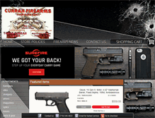 Tablet Screenshot of curranfirearms.com